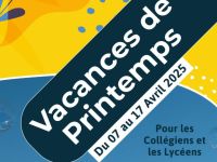 Animation jeunesse: Programme vacances de printemps 2025