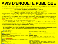 ENQUETE PUBLIQUE PLAN LOCAL D’URBANISME INTERCOMMUNAL